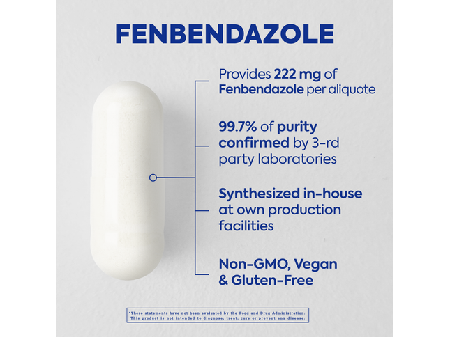 Fenbendazole 222mg Capsules (30 units)